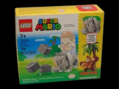 LEGO Super Mario Rambi the Rhino Donkey Kong Expansion Set 71420