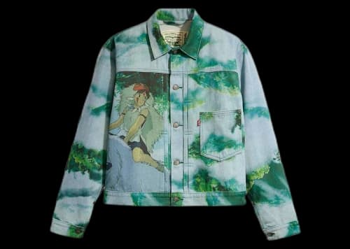 Levis x Princess Mononoke San & Wolf Trucker Jacket Cloud Blue