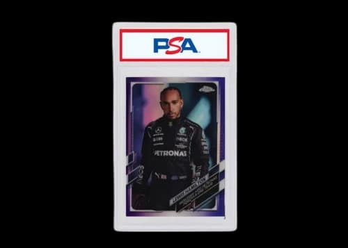 Lewis Hamilton 2021 Topps Chrome Formula 1 Lewis Hamilton Purple Refractor (PSA or BGS Graded)