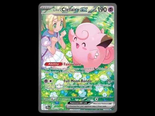 Lillie's Clefairy ex 2025 Pokémon Scarlet & Violet Journey Together Special Illustration Rare 184/159 Ungraded