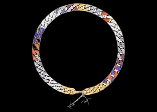 Louis Vuitton Around The World Exclusive LV Chain Links Necklace (London) Multicolor