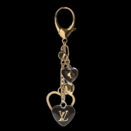 Louis Vuitton Bag Charm Key Holder Coeurs Heart Amarante