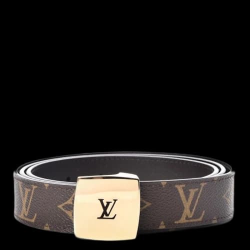 Louis Vuitton Belt Cut Reversible Monogram Brown