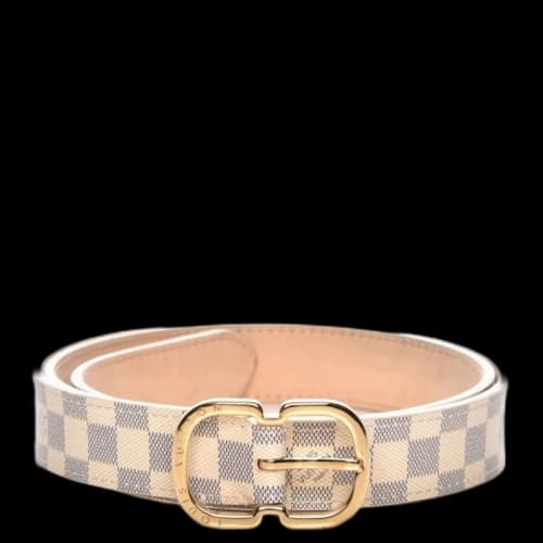 Louis Vuitton Belt Damier Azur Mini White/Blue