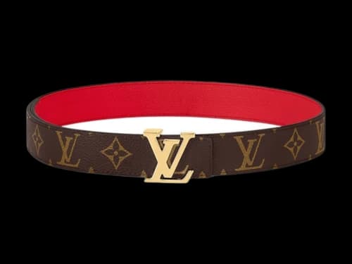 Louis Vuitton Belt LV Initiales 30mm Reversible Monogram Cerise