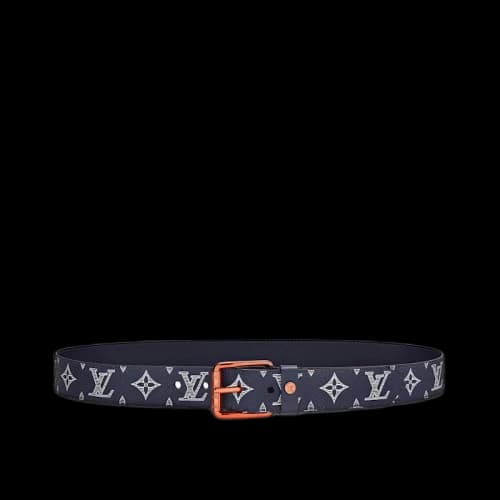 Louis Vuitton Belt Voyager Monogram Upside Down Ink Navy