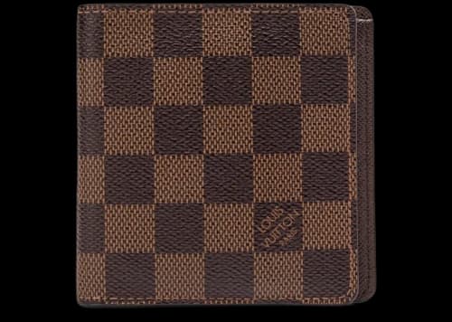 Louis Vuitton Billfold Wallet 6 Credit Card Slots Damier Ebene Brown