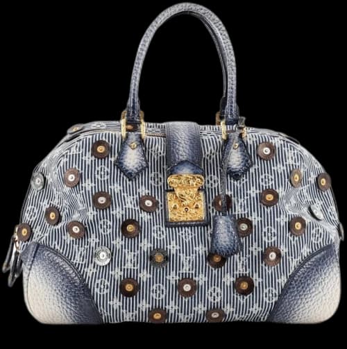 Louis Vuitton Bowly Monogram Polka Dot Blue
