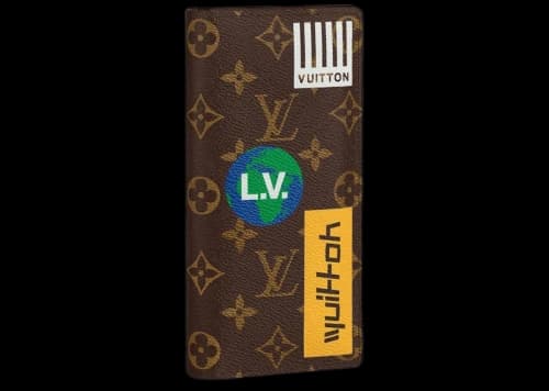 Louis Vuitton Brazza Wallet Monogram Logo Story Brown