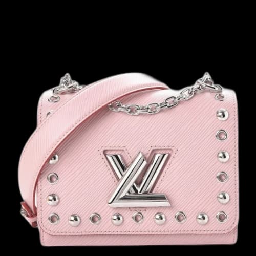 Louis Vuitton Crossbody Twist Epi Studded PM Rose Ballerine