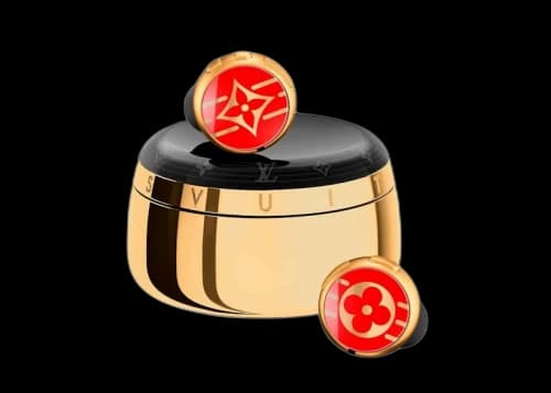 Louis Vuitton Horizon Light Up Earphones QAB240 Red Gold