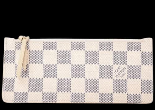 Louis Vuitton Josephine Wallet Zippered Insert Damier Azur Beige Lining