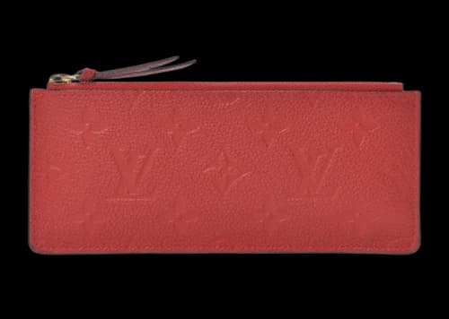 Louis Vuitton Josephine Zippered Wallet Insert Monogram Empreinte Leather Cerise