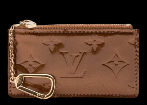 Louis Vuitton Key Pouch Monogram Vernis Bronze