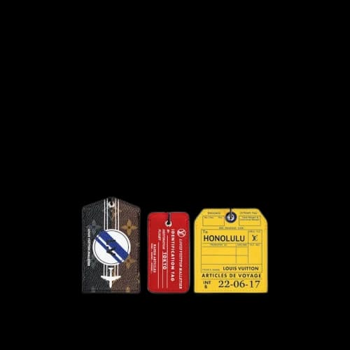 Louis Vuitton Luggage Tags Set 1 Travel Outdoor Multicolor