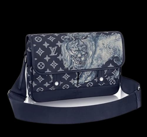 Louis Vuitton Messenger Savane Monogram Chapman Ink Black/Blue