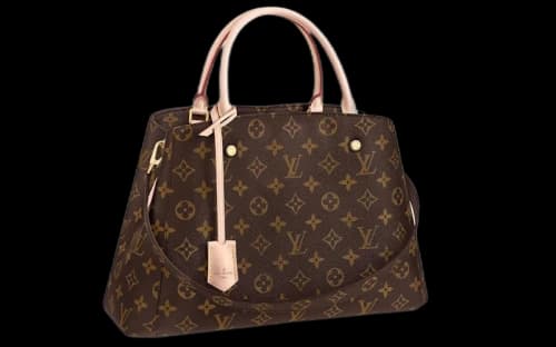 Louis Vuitton Montaigne Monogram MM Burgundy Lining