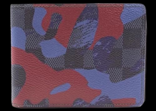 Louis Vuitton Multiple Wallet Damier Cobalt Camouflage Bordeaux