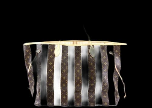 Louis Vuitton Neverfull Monogram Rayures (Without Pouch) XL Beige Lining