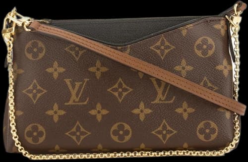 Louis Vuitton Clutch Pallas Monogram Black/Brown