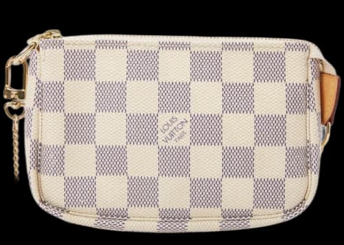 Louis Vuitton Pochette Damier Azur Mini White/Blue
