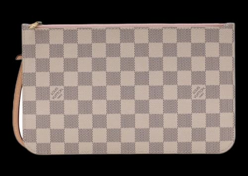 Louis Vuitton Pochette Damier Azur MM/GM Rose Ballerine Lining