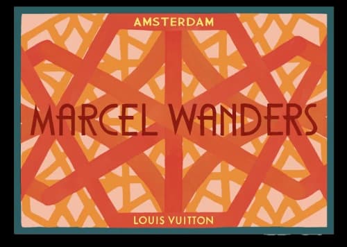 Louis Vuitton Poster Of Marcel Wanders R99689 Orange/Blue