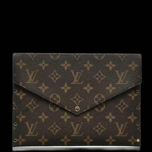 Louis Vuitton Rivets Envelope Monogram MM Brown