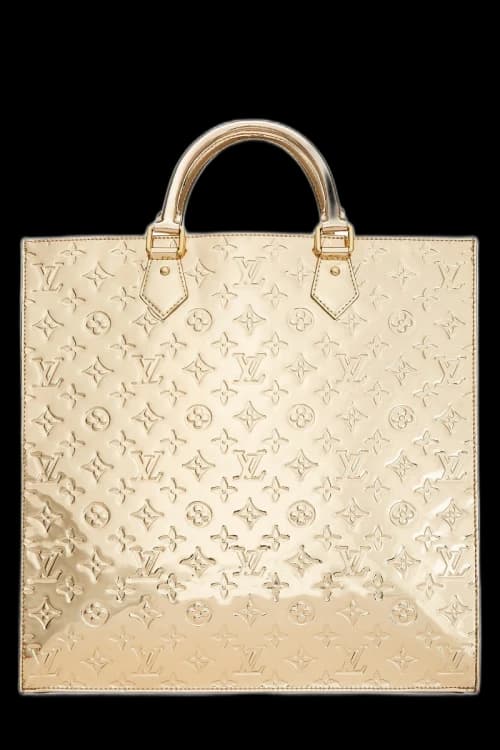 Louis Vuitton Sac Plat Monogram Miroir Gold