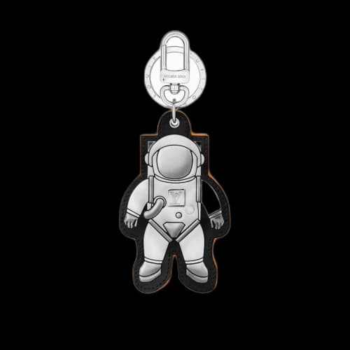 Louis Vuitton Spaceman Figurine Bag Charm and Key Holder Monogram Satellite Canvas Silver