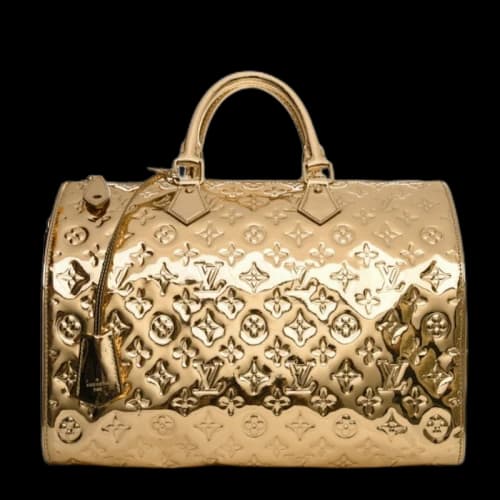 Louis Vuitton Speedy Monogram Miroir 35 Gold