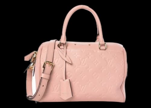 Louis Vuitton Speedy Bandouliere Monogram Empreinte 25 Rose Poudre