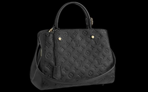 Louis Vuitton Montaigne Monogram Empreinte MM Noir