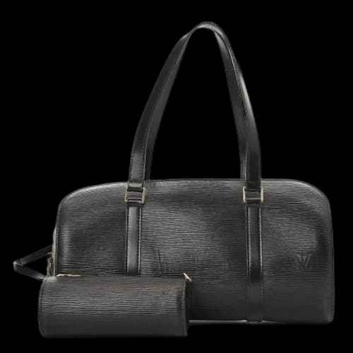 Louis Vuitton Soufflot Tote Epi Noir Black