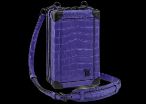 Louis Vuitton Vertical Soft Trunk Alligator Purple