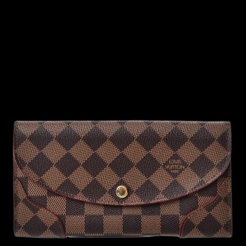 Louis Vuitton Caissa Wallet Damier Ebene Cerise Cherry