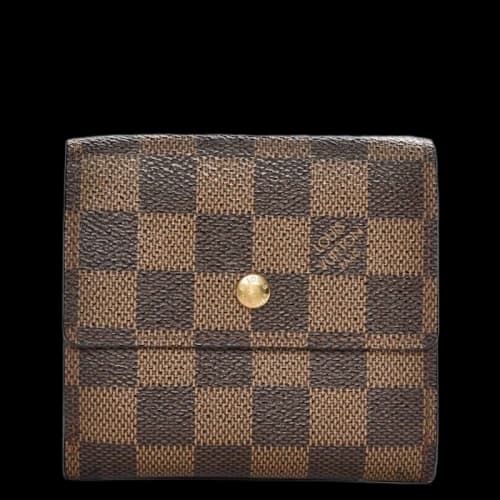 Louis Vuitton Wallet Elise Damier Ebene Brown