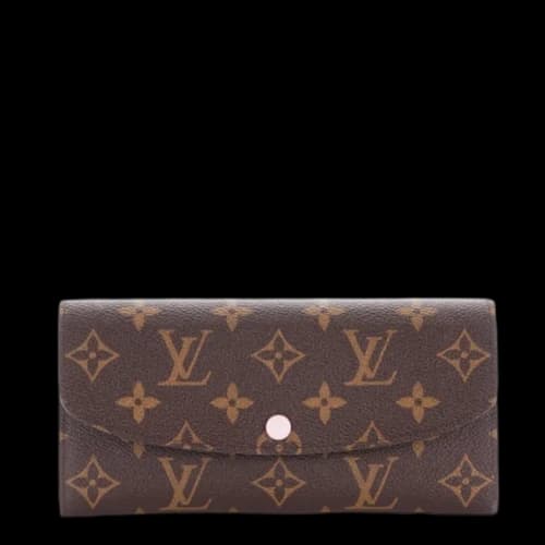 Louis Vuitton Wallet Emilie Monogram Brown/Rose Ballerine