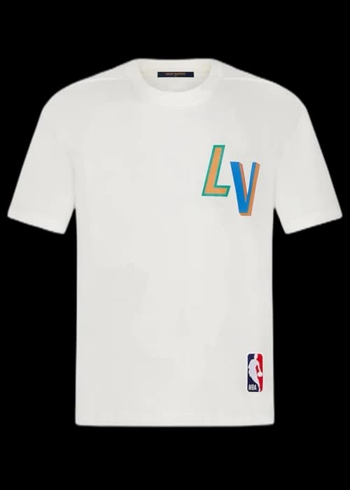 Louis Vuitton x NBA Basketball Short-Sleeved T-shirt White