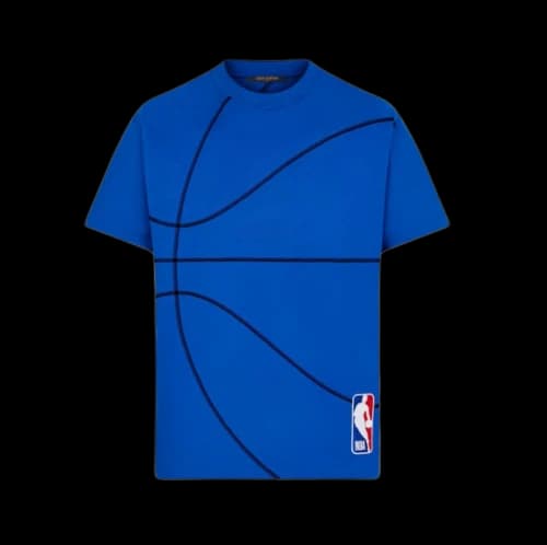 Louis Vuitton x NBA Embroidery Detail T Shirt Milk Navy