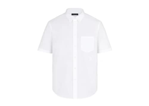 Louis Vuitton x Nigo Embroidered Squared LV Regular SS Shirt Blanc Optique