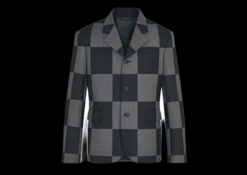Louis Vuitton x Nigo Giant Damier 3 Buttons Jacket Gris