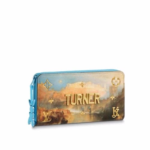Louis Vuitton x Jeff Koons Zippy Wallet J.M.W Turner Masters Sky Blue Multicolor