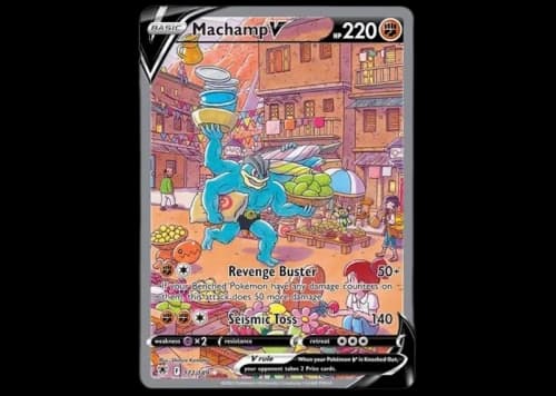 Machamp V 2022 Pokémon TCG Sword & Shield Astral Radiance Alternate Full Art #172 (Ungraded)