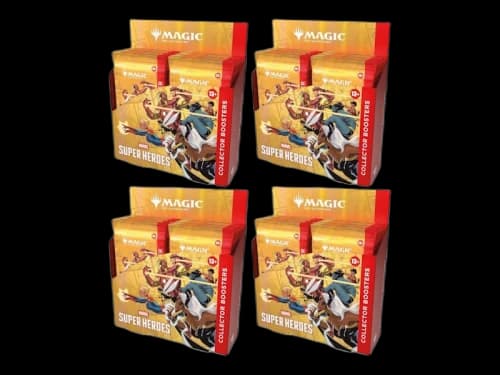 Magic: The Gathering Marvel Super Heroes Collector Boosters 4x Lot
