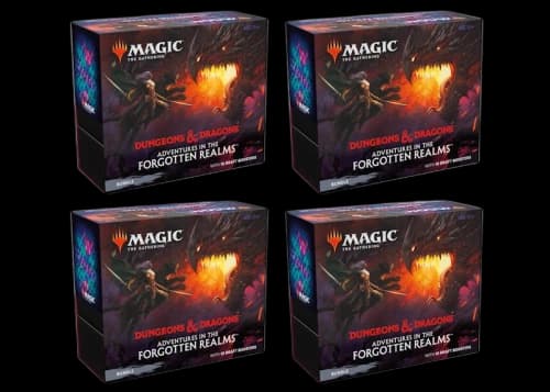 Magic: The Gathering TCG Adventures in the Forgotten Realms Bundle Box 4x Lot