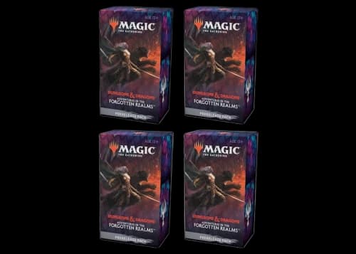 Magic: The Gathering TCG Adventures in the Forgotten Realms Prerelease Packs 4x Lot