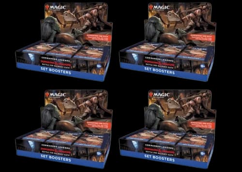 Magic: The Gathering TCG Commander Legends: Battle for Baldur's Gate Set Booster Box 4x Lot