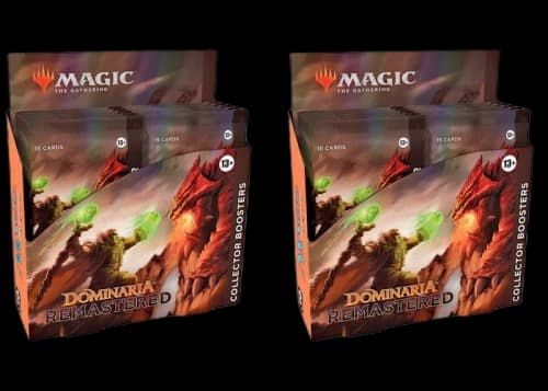 Magic: The Gathering TCG Dominaria Remastered Collector Booster Box 12 Packs (180 Cards) 2x Lot