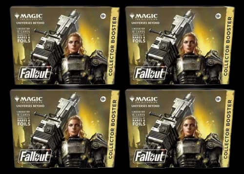 Magic: The Gathering TCG Universes Beyond Fallout Collector Booster Omega Pack 4x Lot